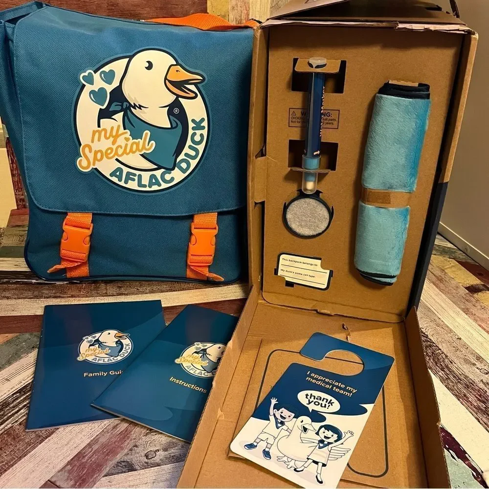 Special Aflac Robot Companion Duck NIB Backpack Aides Sickness Dr Appts Medical